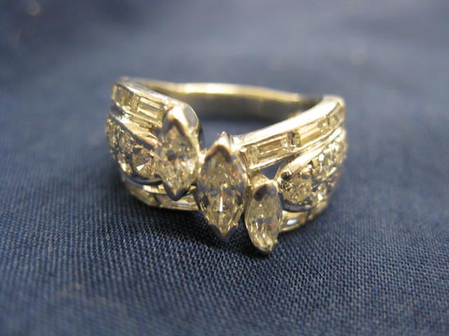 Diamond Platinum Ring 37 diamonds 14e62e