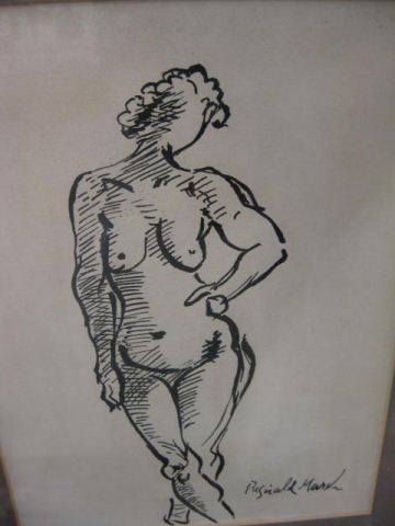 Reginald Marsh Drawing of a Nude 14e678