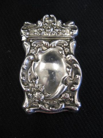 Victorian Sterling Silver Match Safe