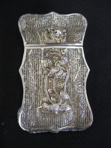 Sterling Silver Card Case elaborate