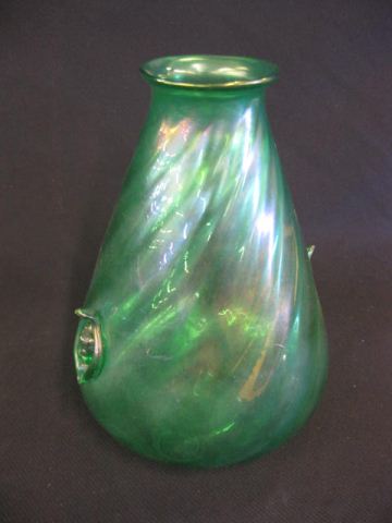 Italian Art Glass Vase applied 14e6a5