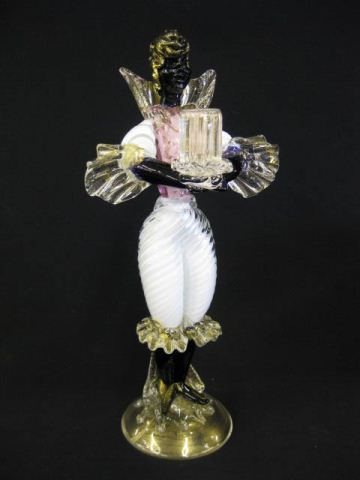 Italian Art Glass Figural Candleholder 14e6a3