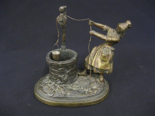 Bronze Figurine of Girl at the Well