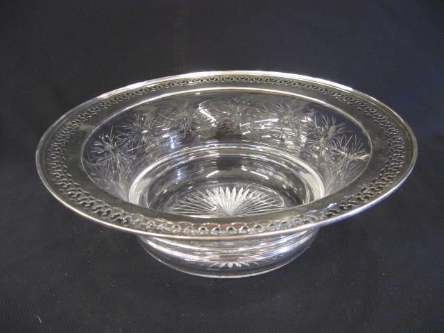 Sterling Silver Cut Glass Bowl 14e6d5