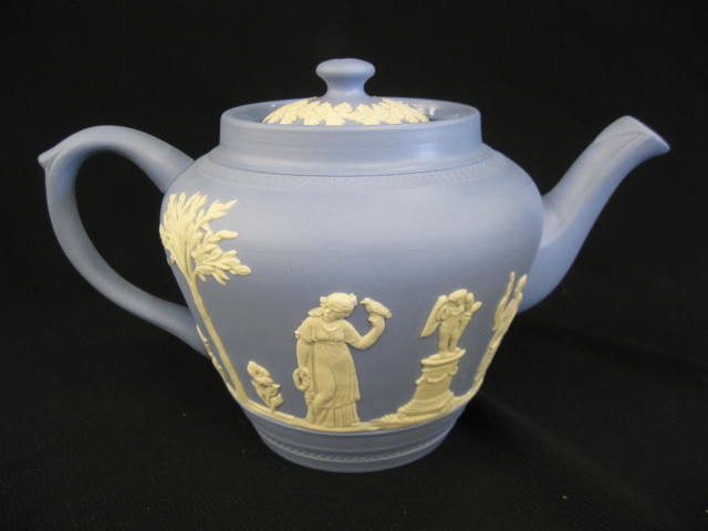 Dudson English Blue Jasperware Teapot