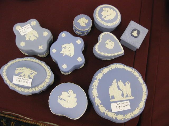 Collection of 9 Wedgwood Jasperware