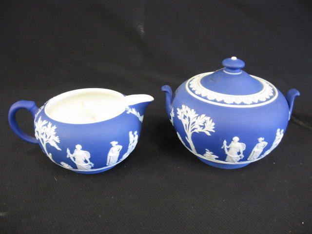 Wedgwood Dark Blue Jasperwarecreamer