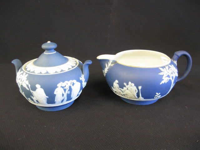 Wedgwood Dark Blue Jasperwarecreamer