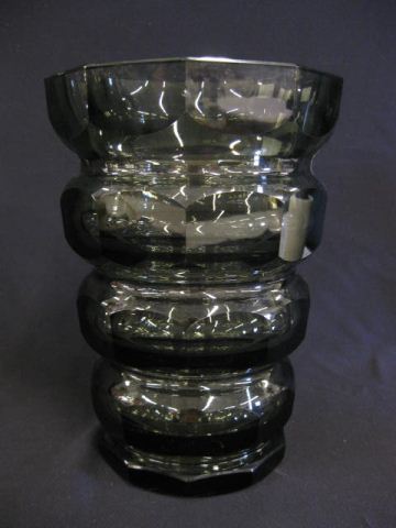 Moser Art Glass Vase Art Modern