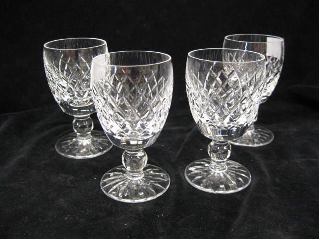 4 Waterford Cut Crystal Glasses