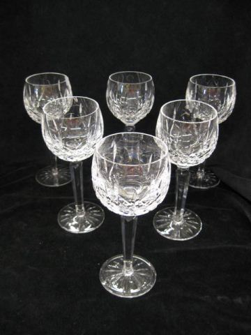 6 Waterford Lismore Cut Crystal