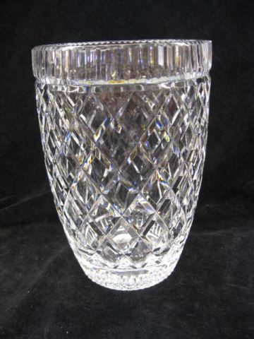 Waterford Cut Crystal Vase signed 14e71a