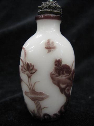 Chinese Snuff Bottle cameo glass
