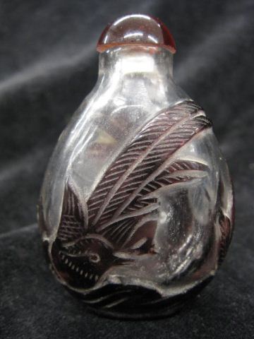 Chinese Snuff Bottle cameo glass