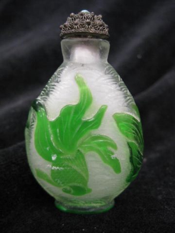 Chinese Snuff Bottle cameo glass