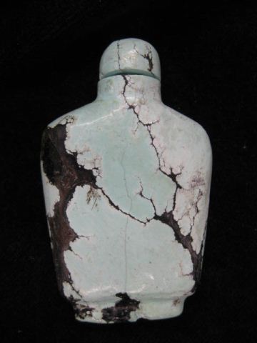 Chinese Snuff Bottle carved turquoise 14e72f