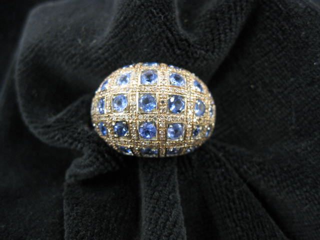 Tanzanite Ring high fashion dome