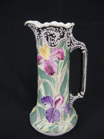 Japanese Moriage Porcelain Tankard handpainted