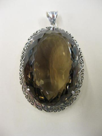 Smoky Quartz Sterling Pendant 260 14e767