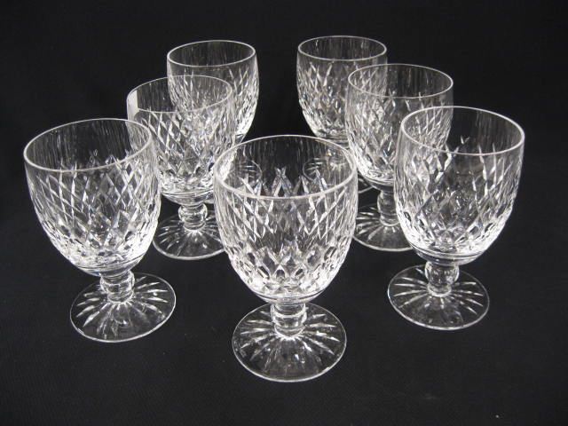 7 Waterford Cut Crystal Goblets