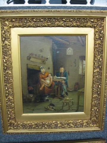 Dutch Oil Painting interior scene