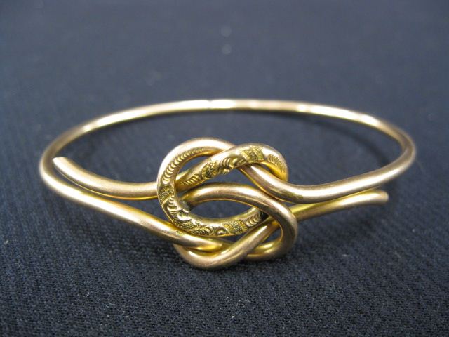 Victorian Gold Filled Bangle Bracelet 14c0de
