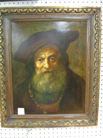 Oil Painting of a Rabbi Dutch style 14c102