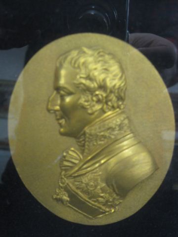 French Bronze Plaque of Lafayette oval