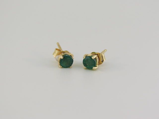 Emerald Stud Earrings 60 carat 14c126