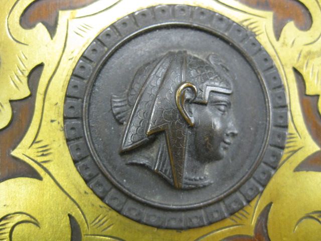 Victorian Bookrack bronze medallionson 14c135