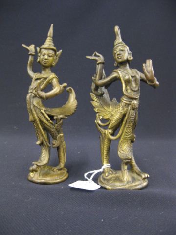 Pair of Siamese Bronze Figurines 14c136