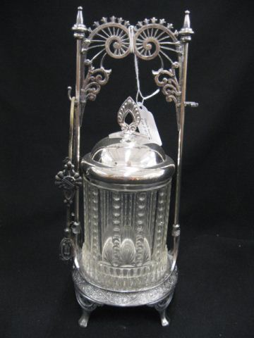 Victorian Silverplate Pickle Castor 14c142