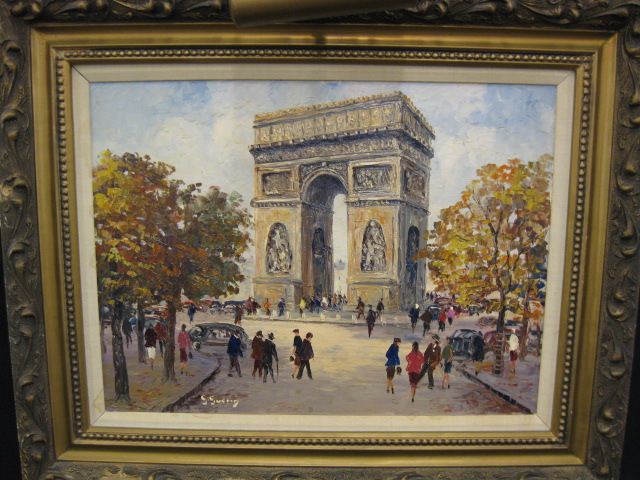 S. Suerin Oil ''Paris e Arc de