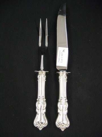 Sterling Silver Carving Set knife is