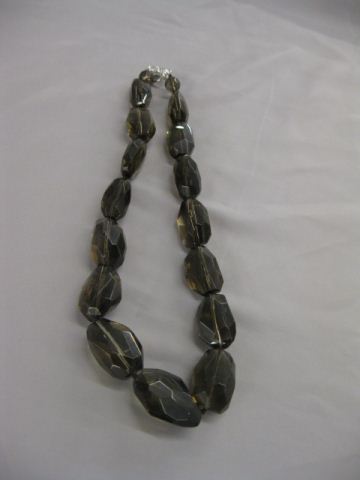 Smokey Quartz Necklace 17 large 14c153