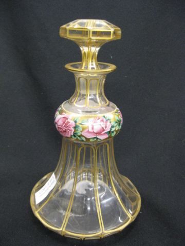 Enameled Art Glass Perfume Bottle 14c170
