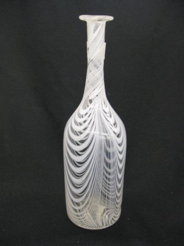 Nailsea Art Glass Vase bottle form 14c172