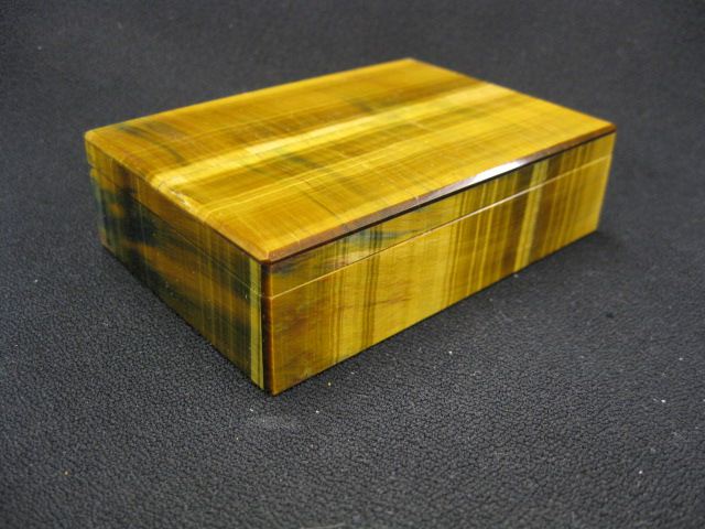 Tigerseye Dresser Box 3 x 4 1 2  14c17d