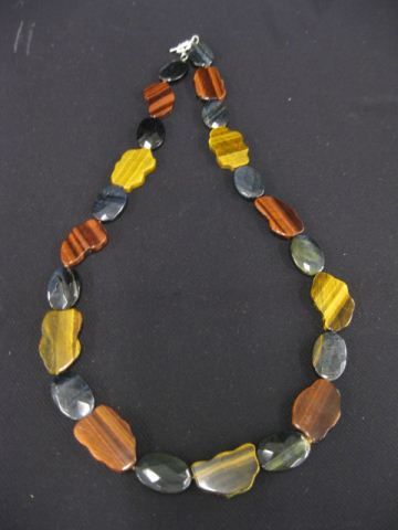 Tigereye Necklace 23 large stones