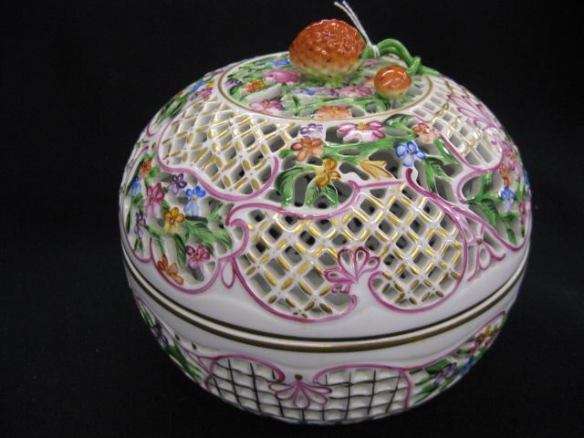 Herend Porcelain Potpourri Box 14c19a