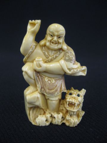 Carved Ivory Netsuke immortal &