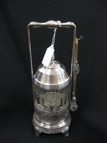 Victorian Silverplate Pickle Castor