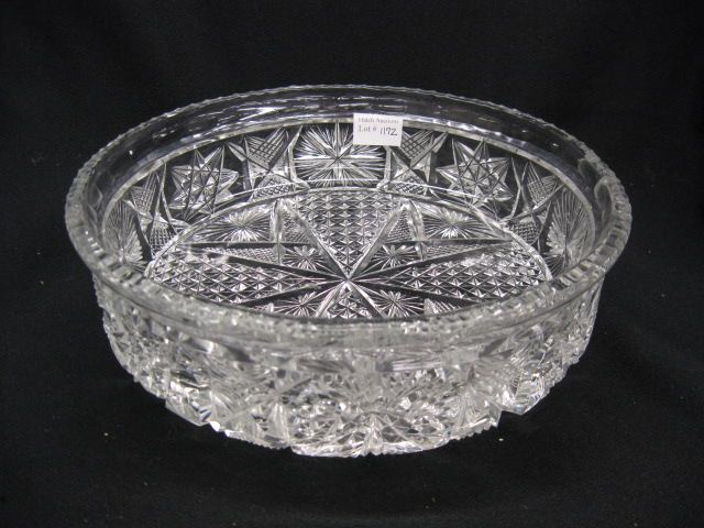 Cut Crystal Bowl 10'' diameter