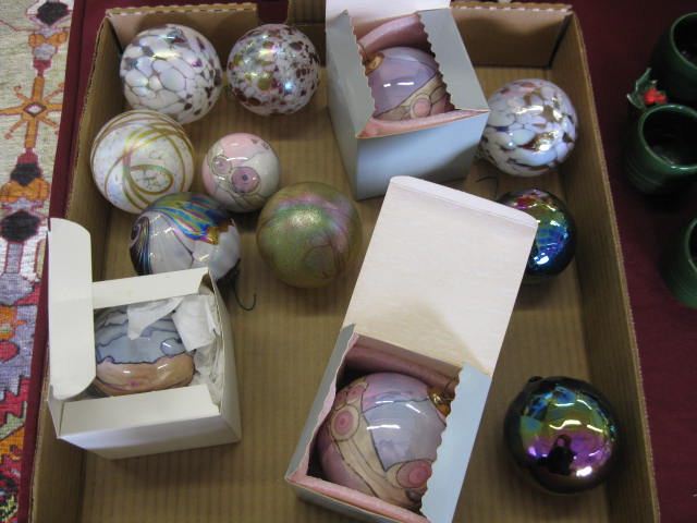 Lot of Art Glass Christmas Ball 14c217