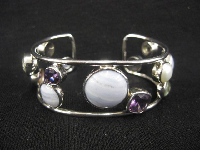 Gemstone & Sterling Silver Bracelet