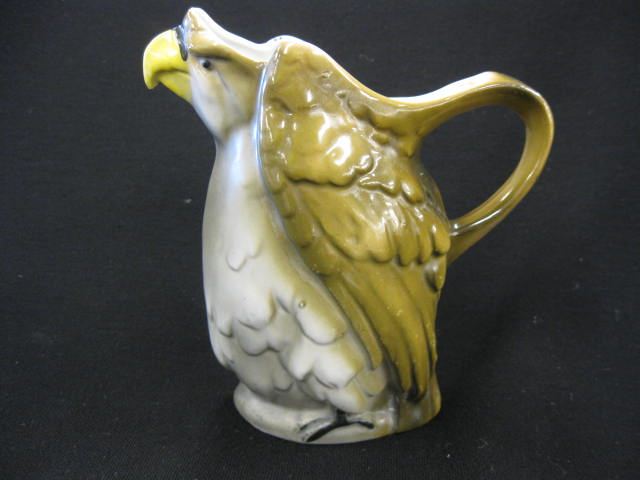 German Porcelain Figural Owl Pitcher 14c249