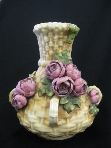 Amphora Austria Pottery Vase applied 14c24d