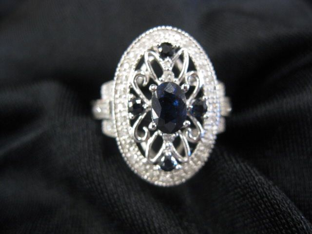 Sapphire & Diamond Ring five deep