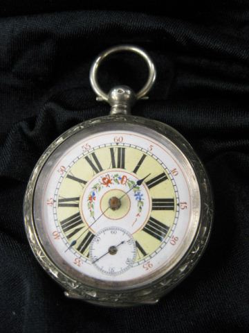 Rare Keywind Pocketwatch elaboratecut out 14c287