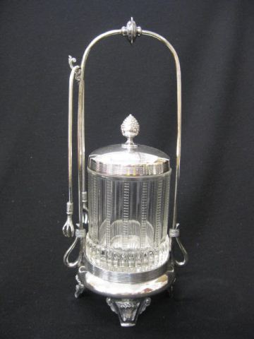 Victorian Silverplate Pickle Castor 14c2ac